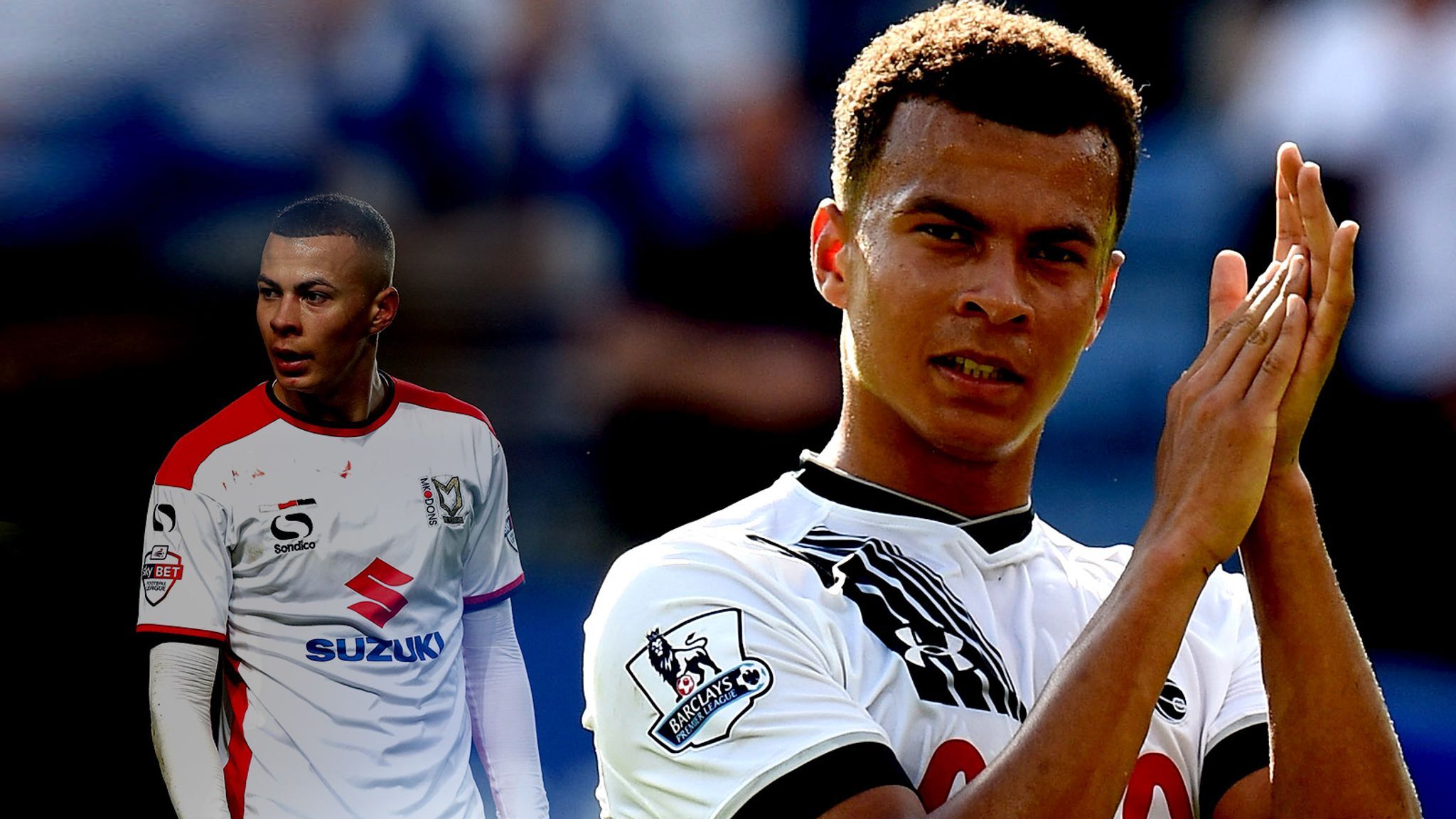 Dele Ali at MK Dons and Spurs. Image Credit: Sky Sports Dele Ali at MK Dons and Spurs. Image Credit: Sky Sports