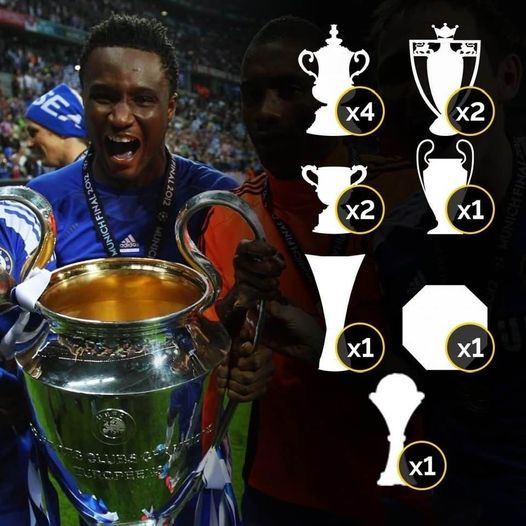 Mikel Obi with the UCL Trophy. Image Credit: Frank Khalid Image