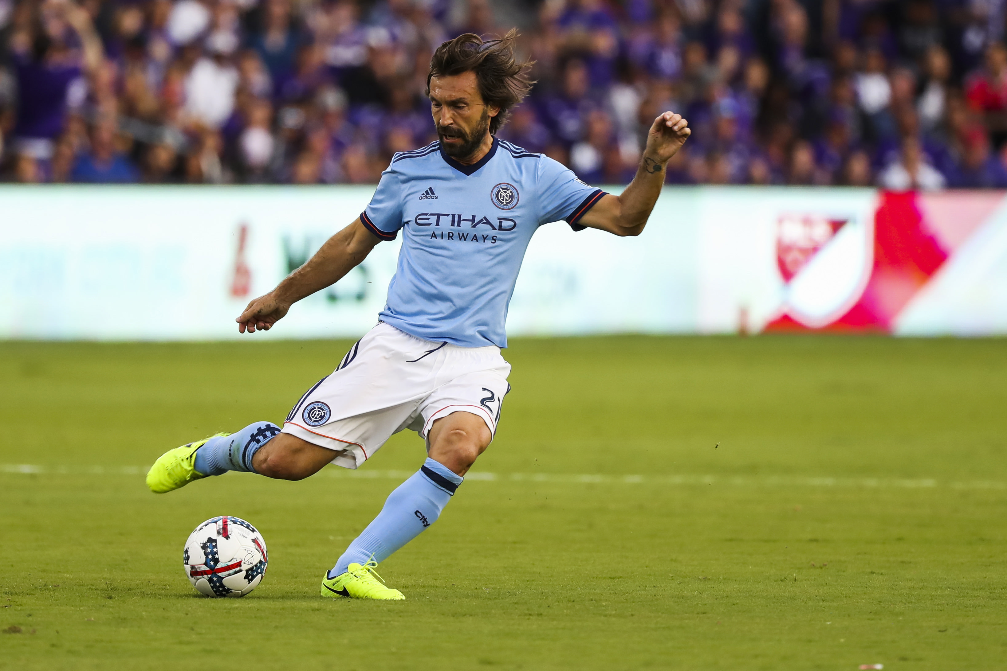Pirlo in action for New york city fc Image
