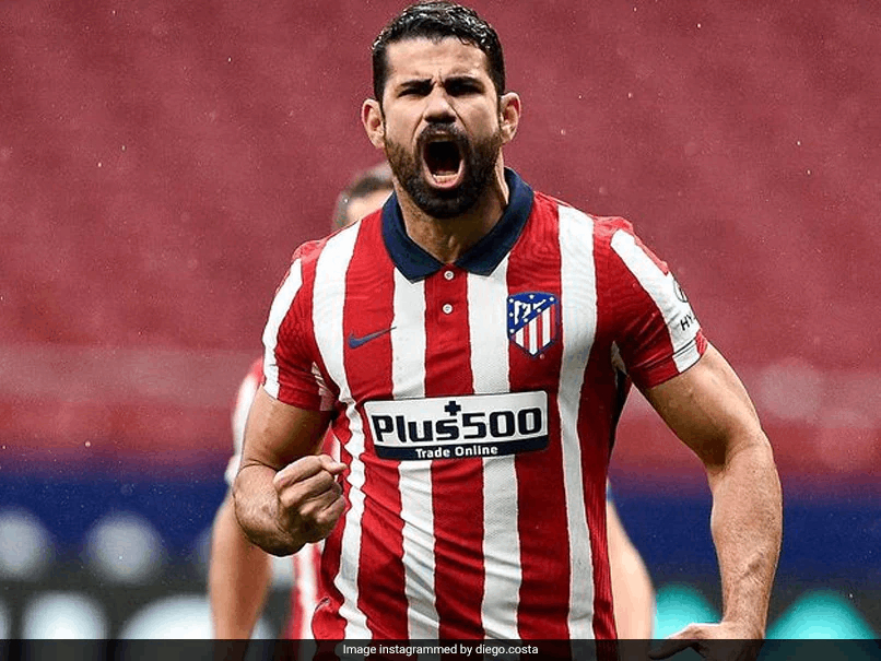 Diego Costa in Action for Atletico Madrid Image
