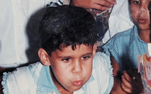 Diego Costa as a Kid. Image Credit: The Telegraphy Image