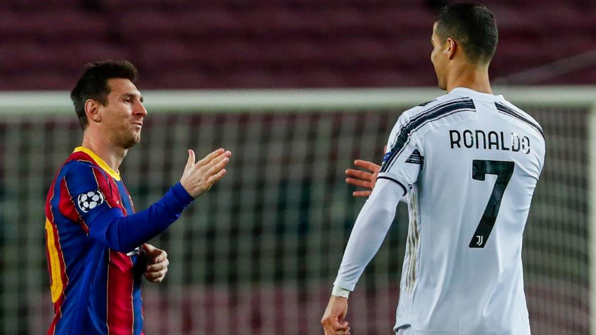 Ronaldo and Messi in Action. Photo credit: UEFA.com Image