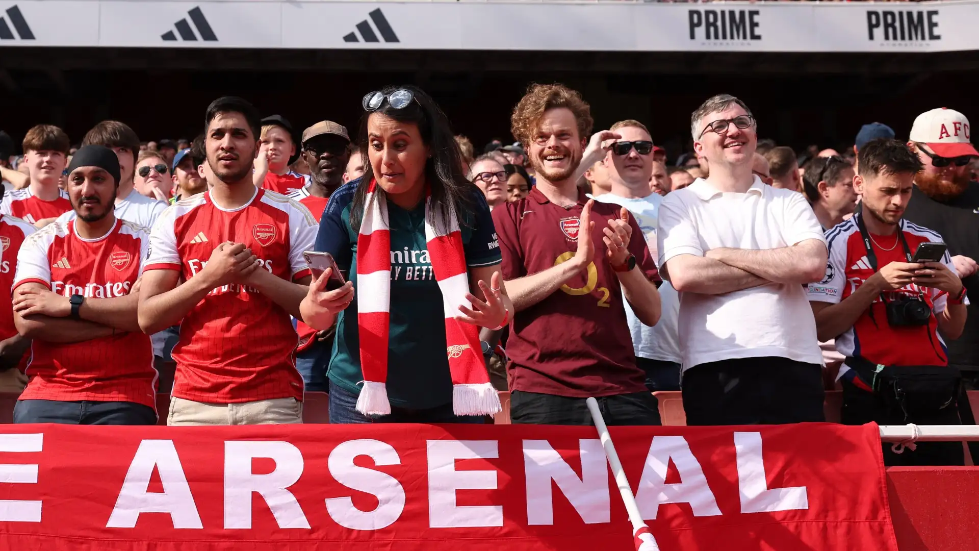Happy arsenal fans. photo credit: goal Image