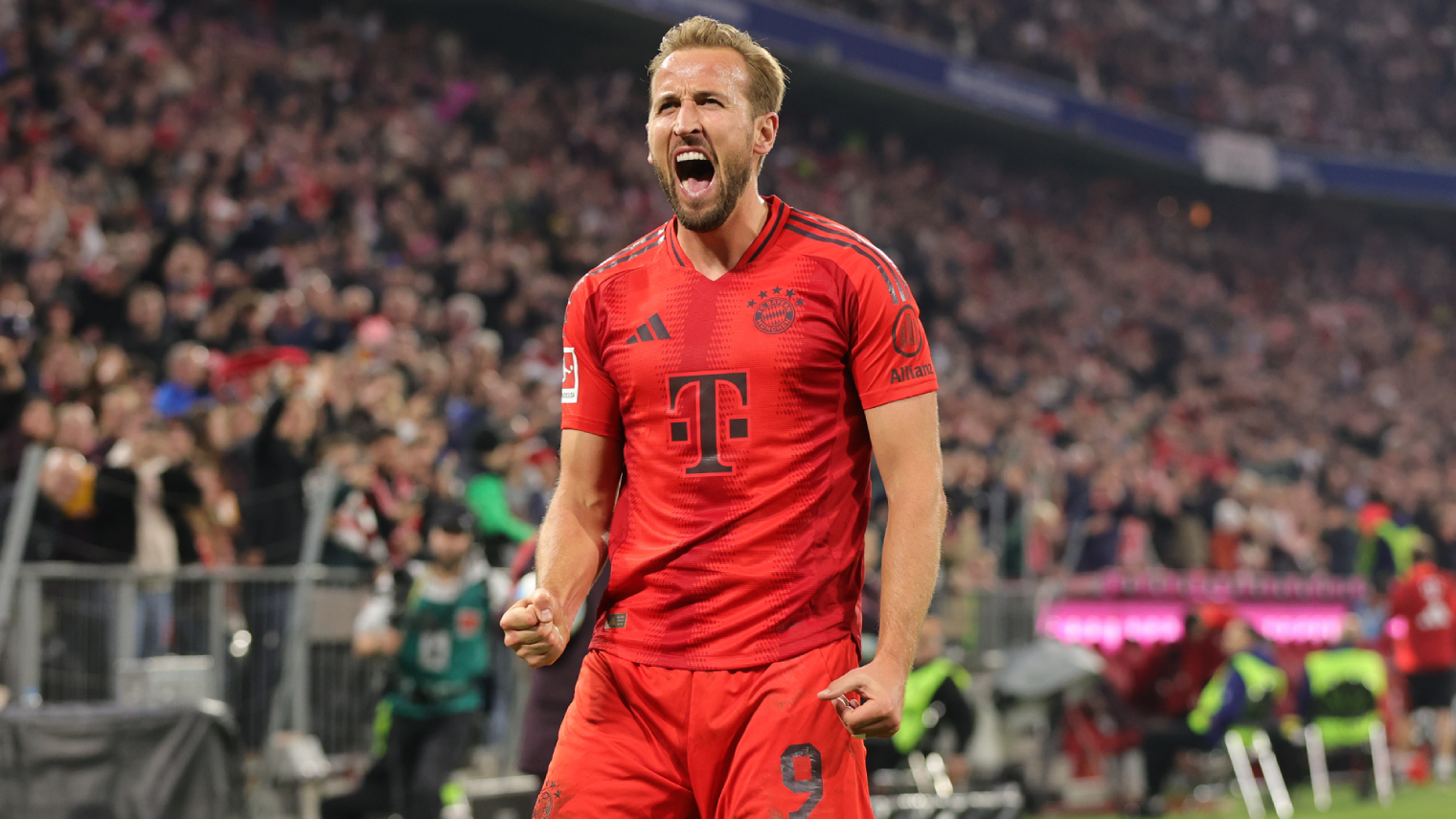 Harry Kane in action for Bayern Munich Image